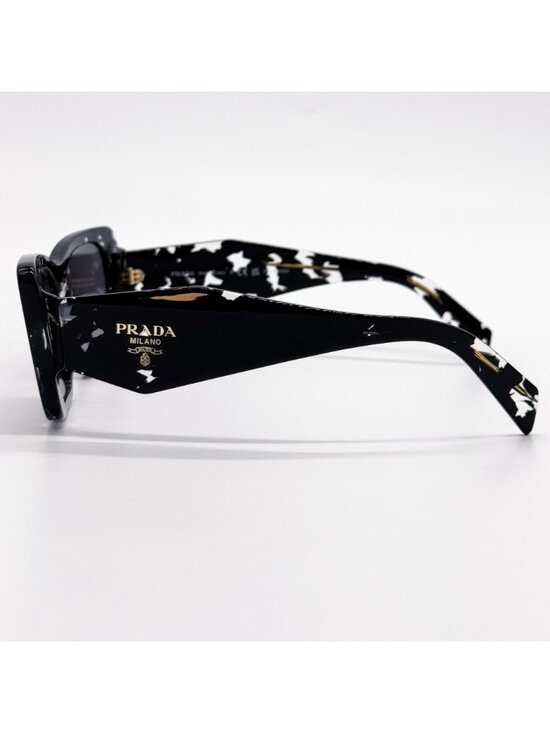 NEW PRADA SUNGLASSES PR08YS 15S5Z1 BLACK WHITE WOMEN EYEWEAR PR 08YS, SPR 08Y main image 10